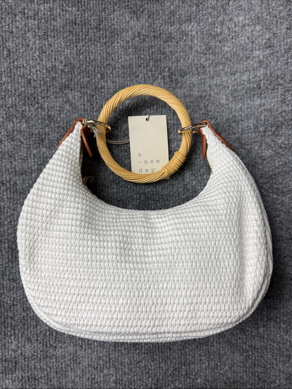 a new day White Woven Mini Bag